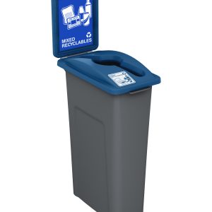 WASTE WATCHER - Single - Kit - Mixed Recyclables - Mixed - Grey PCR-Blue PCR