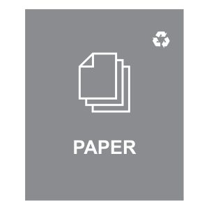 SPECTRUM - Single - Sign - Paper - Grey-White