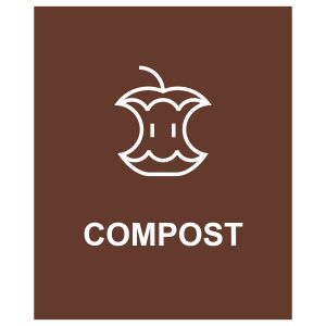 SPECTRUM - Sign - Compost - Brown-White