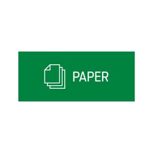 RISE - Single - Sign - Paper - Green