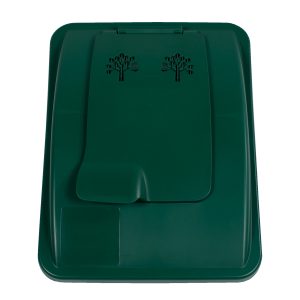 WASTE WATCHER - Single - Lid - Xl - Vented Lift - Dark Green