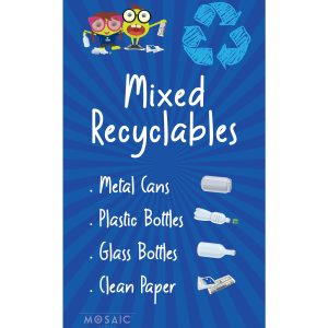 MOSAIC - Junior Body Sign - Junior - Mixed Recyclables - Blue