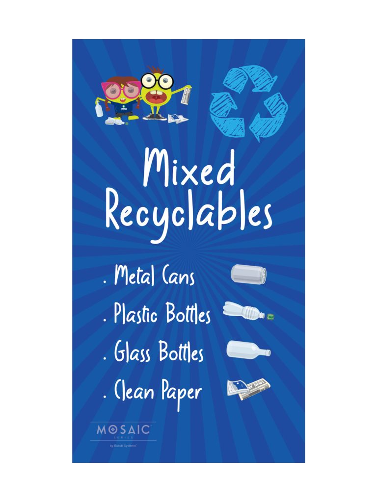MOSAIC – Junior Body Sign – Junior – Mixed Recyclables – Blue