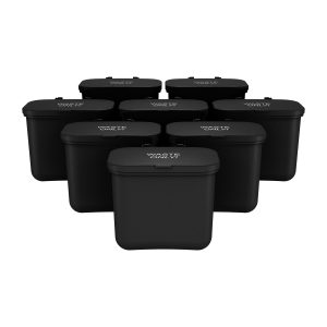 HANGING WASTE BASKET (8) - Single - Kit - Waste - Solid Lift - Black PCR