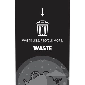 EXPRESSION - Sign - Waste - Black