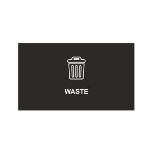 SPECTRUM - Ellipse Double Sign - Waste - Black-White