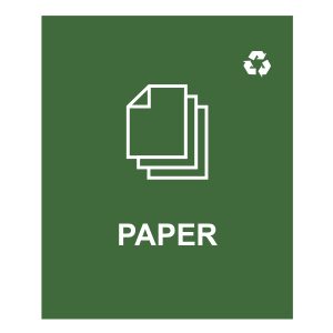 SPECTRUM - Single - Sign - Paper - Green-White