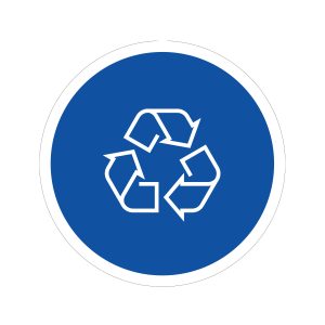 EURO - Label - Mobius Loop - Blue-White