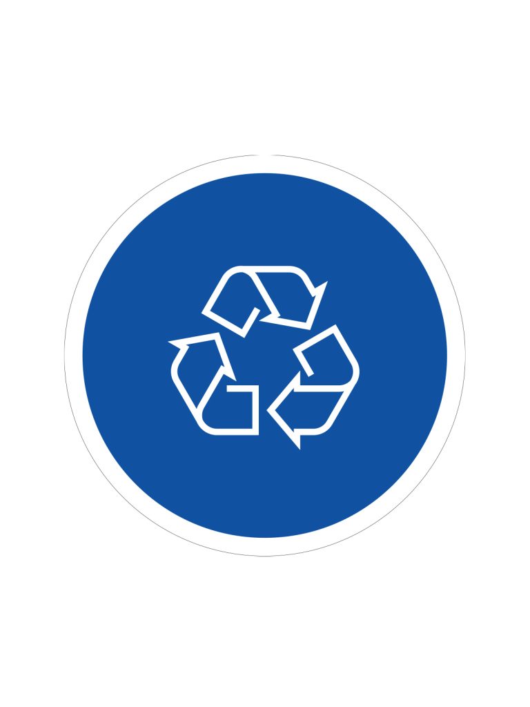 EURO – Label – Mobius Loop – Blue-White