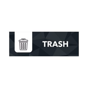 MOSAIC - Single - Sign - Trash - Black