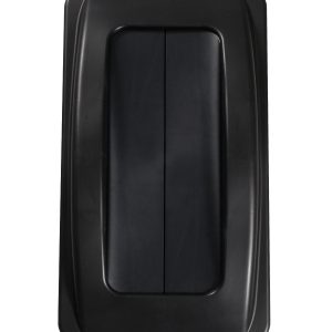 WASTE WATCHER - Single - Lid - Swing - Black