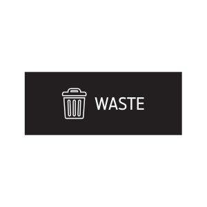 RISE - Double - Sign - Waste - Black