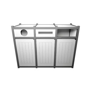 VISION - Triple - Unit - Circle-Slot-Full - Grey-White
