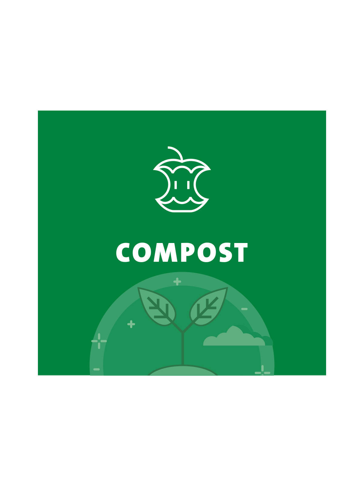 ARISTATA - Sign - Compost - Green - Busch Systems US