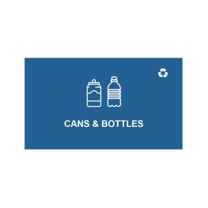 SPECTRUM - Ellipse Double Sign - Cans & Bottles - Blue-White