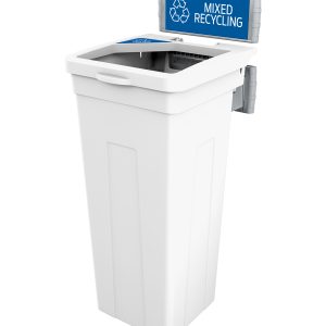 RISE - Single - Kit - Mixed Recycling - Full - White