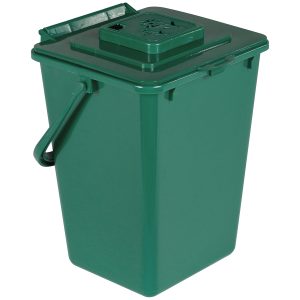 KITCHEN COMPOSTER - Single - Unit - Vented Lift - Compost Green PCR