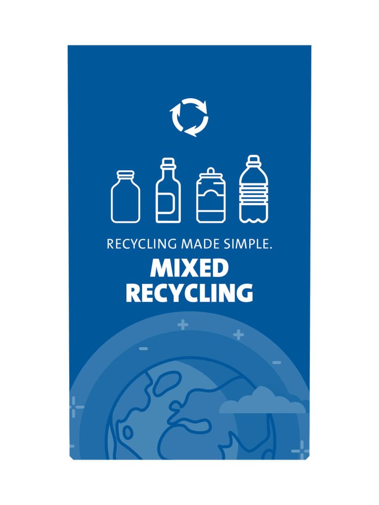 EXPRESSION – Sign – Mixed Recycling – Blue