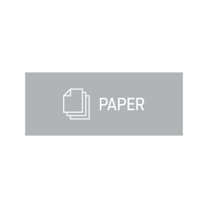 RISE - Double - Sign - Paper - Grey