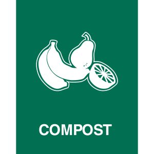 ASPYRE - Sign - Compost - Green
