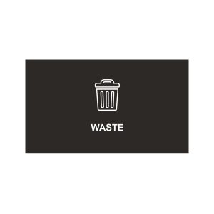 SPECTRUM - Cube Sign - Waste - Black-White