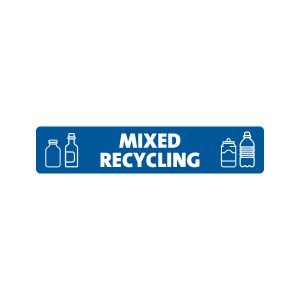 EXPRESSION - Label - Mixed Recycling - Blue