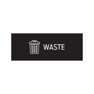 RISE - Triple - Sign - Waste - Black