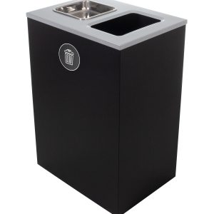 SPECTRUM - Single - Kit - Cube - Xl - Ashtray - Waste - Full-Ashtray - Black