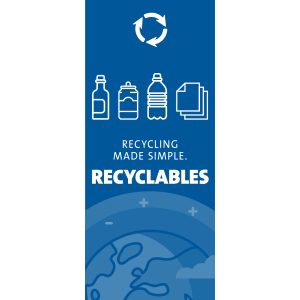 EVOLVE - Body Sign - Recyclables - Blue