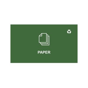 SPECTRUM - Cube Sign - Paper - Green-White