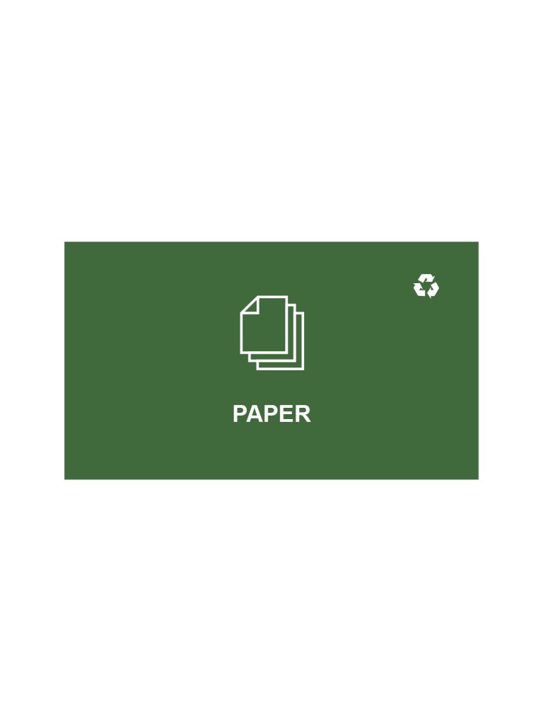 SPECTRUM – Cube Sign – Paper – Green-White