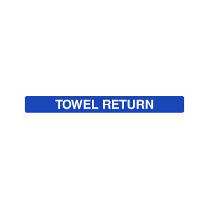 AURA - Label - Towel Return - Blue-White