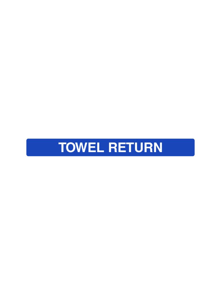 ASPYRE – Label – Towel Return – Blue-White