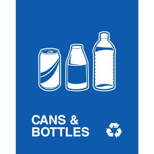 cans and bottles