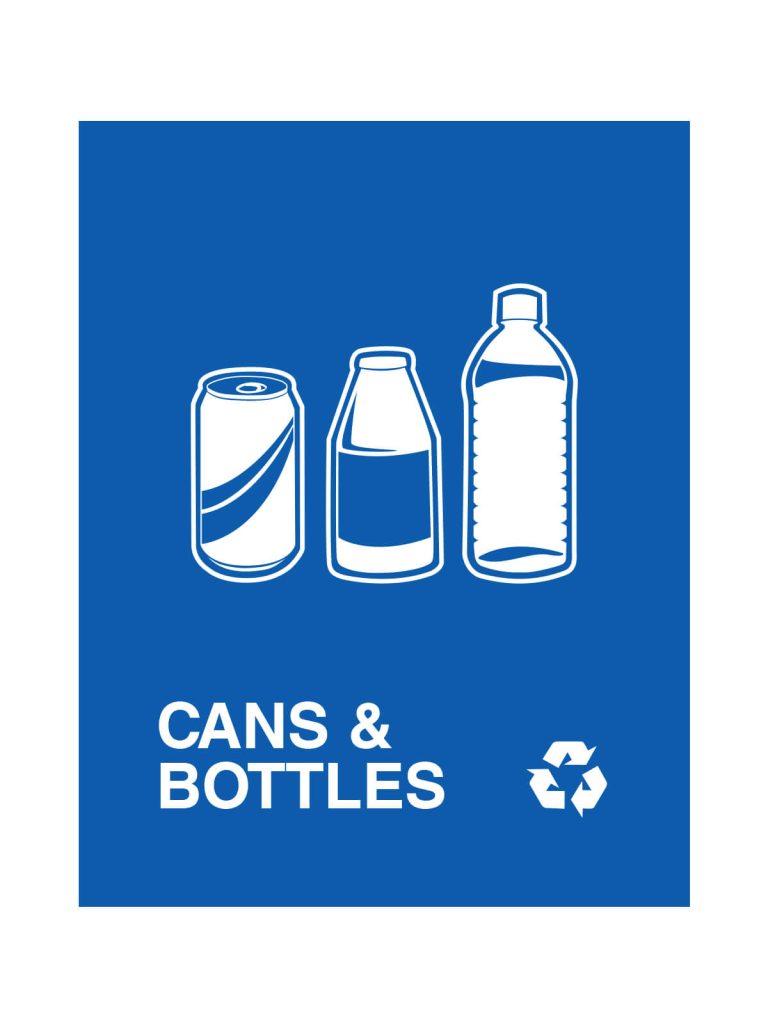 ASPYRE – Sign – Cans & Bottles – Blue