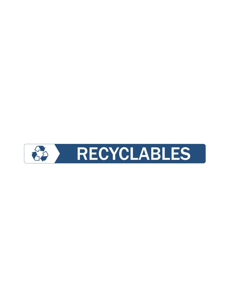RENEGADE – Label – Recyclables – Blue – White