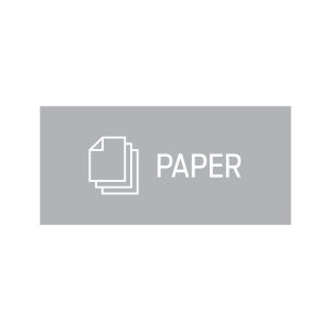 RISE - Single - Sign - Paper - Grey