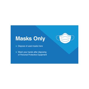 SPECTRUM - Cube Sign - Masks Only - Blue-White
