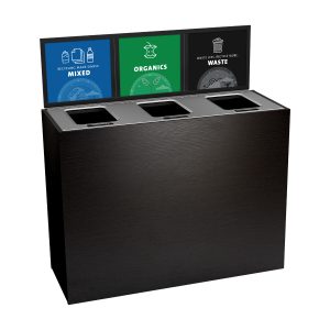 ARISTATA - Triple - Kit - Mixed Recyclables-Organics-Waste - Full-Full-Full - Western Breeze