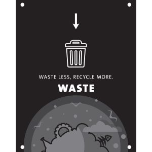 EVOLVE - Body Sign - Waste - Black