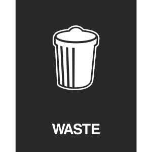 ASPYRE - Sign - Waste - Black