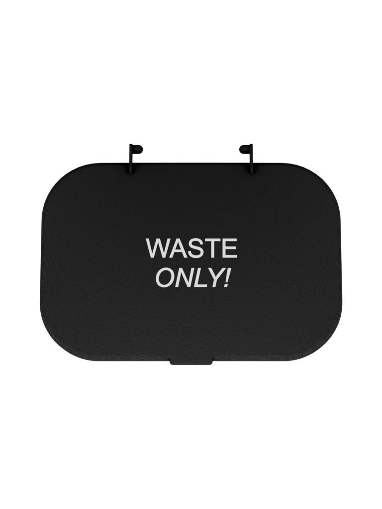 HANGING WASTE BASKET – Lid – Waste – Solid Lift – Black