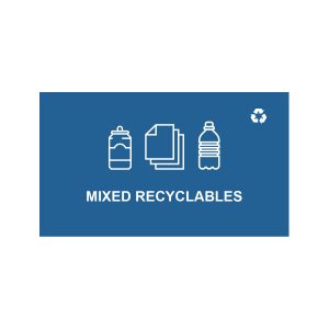 SPECTRUM - Ellipse Double Sign - Mixed Recyclables - Blue-White