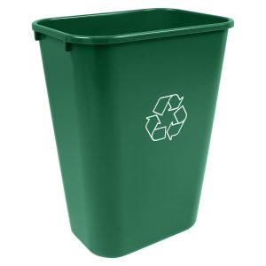 RECYCLING & WASTE BASKET - Single - Body - 41 Q - Mobius Loop - Dark Green