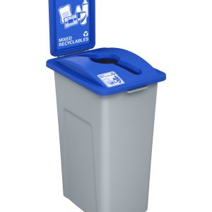 WASTE WATCHER - Single - Kit - Xl - Mixed Recyclables - Mixed - Grey-Blue
