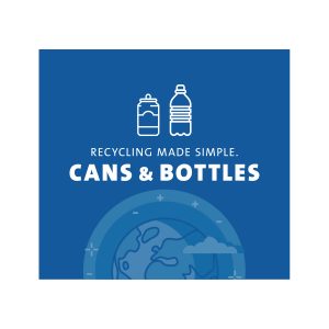 ARISTATA - Sign - Cans & Bottles - Blue