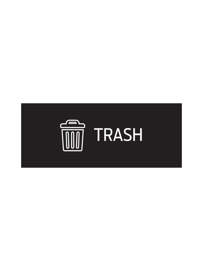 RISE – Double – Sign – Trash – Black