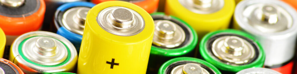 alkaline batteries. Chemical waste