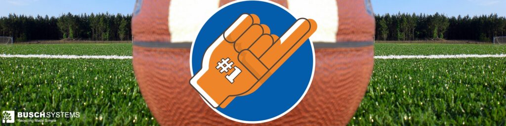 ball in the middle of a field