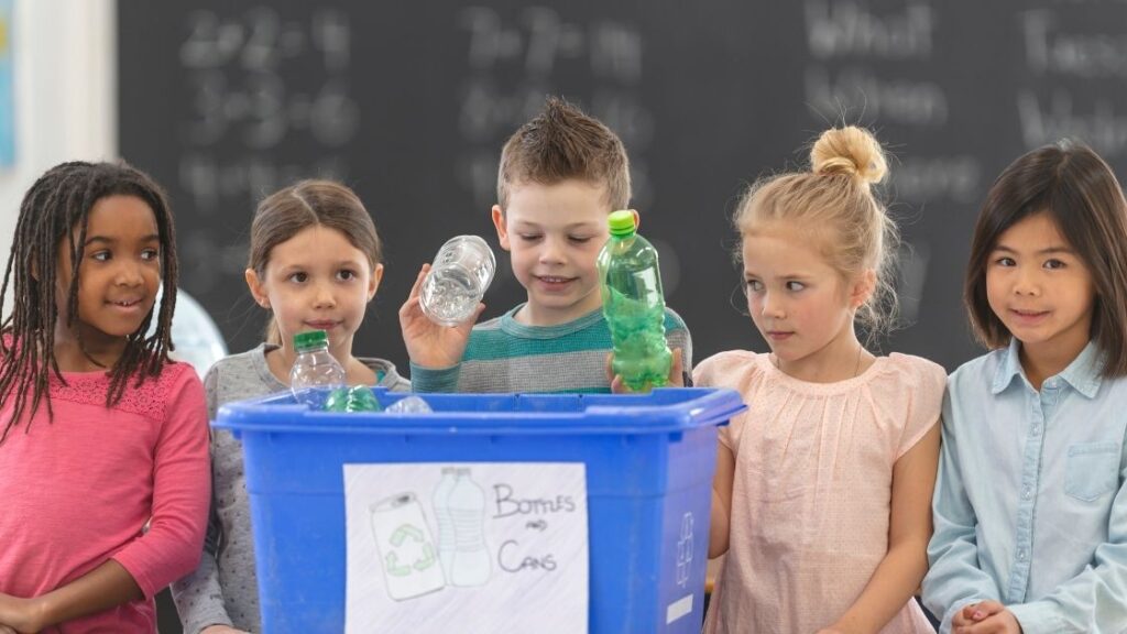 kids recycling